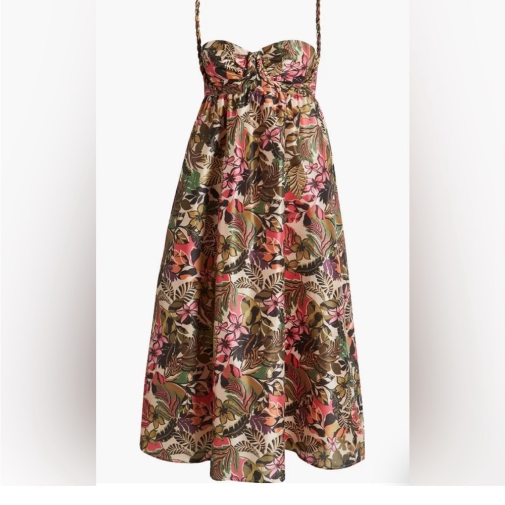 New Hutch Twist Strap Sleeveless Midi dress
